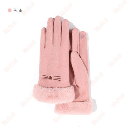 casual solid color gloves women